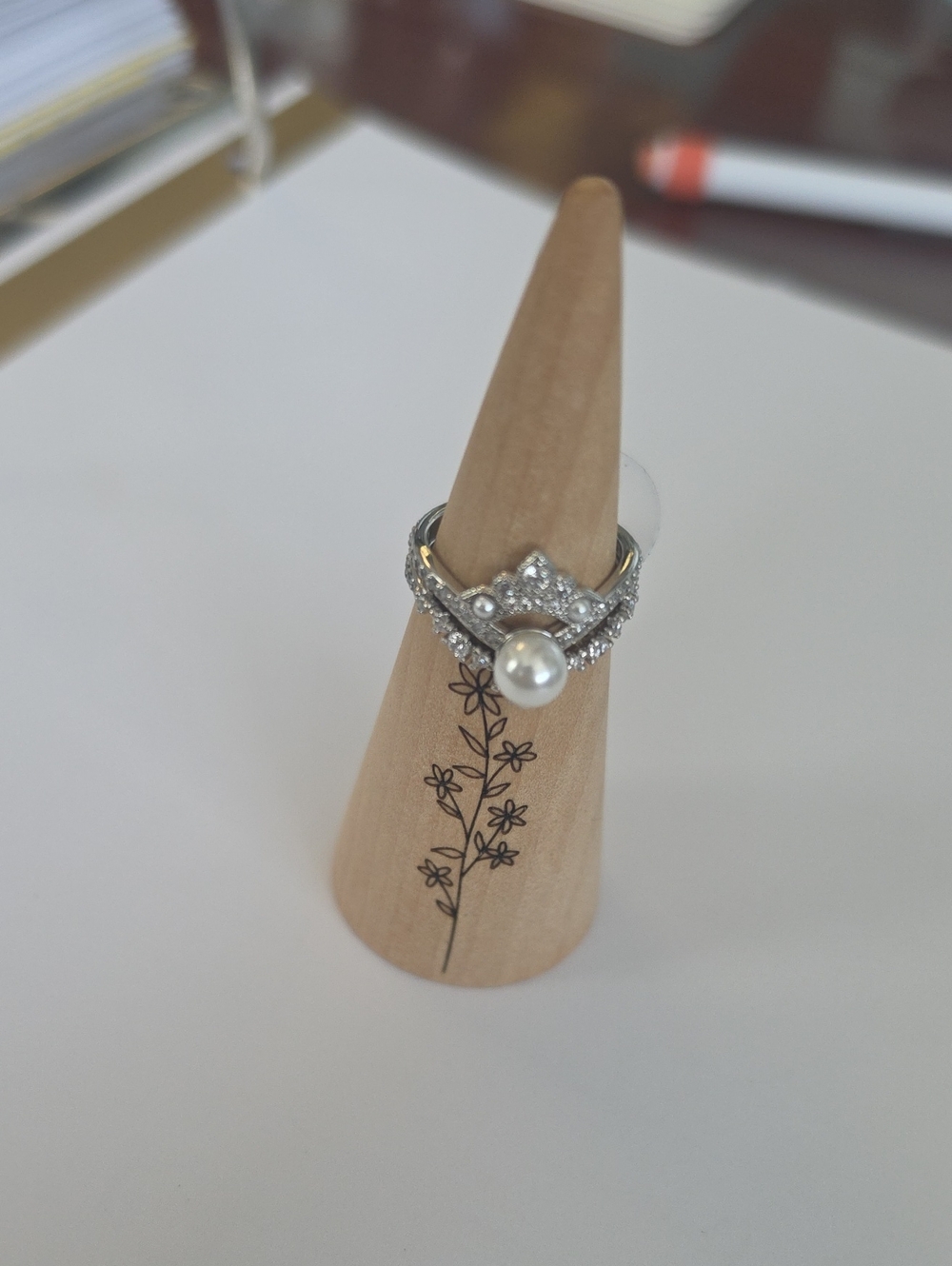 BP_June Birthday_"The Crowned Tiara" Pearl and Cubic Zirconia